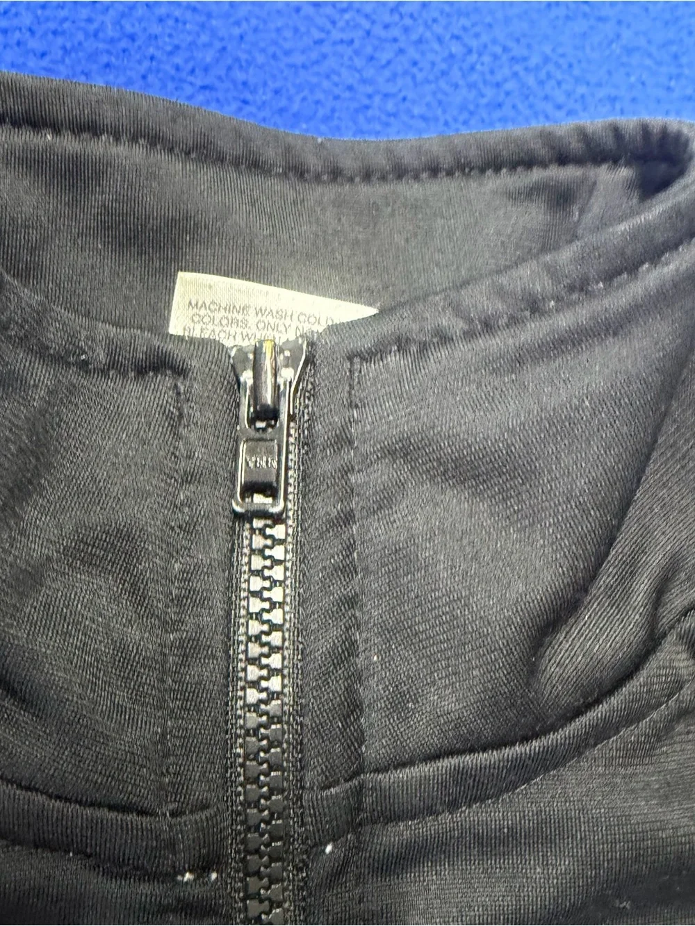Adidas Black Jacket with White Sleeve Stripes kids 4 has flaws